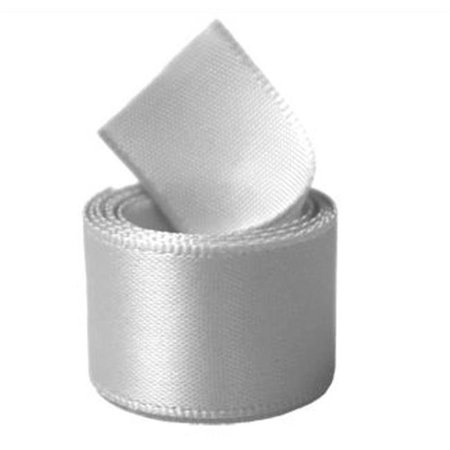 PAPILION Papilion R074400230007100Y .88 in. Double-Face Satin Ribbon 100 Yards - Shell Grey R074400230007100Y